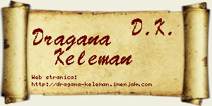 Dragana Keleman vizit kartica